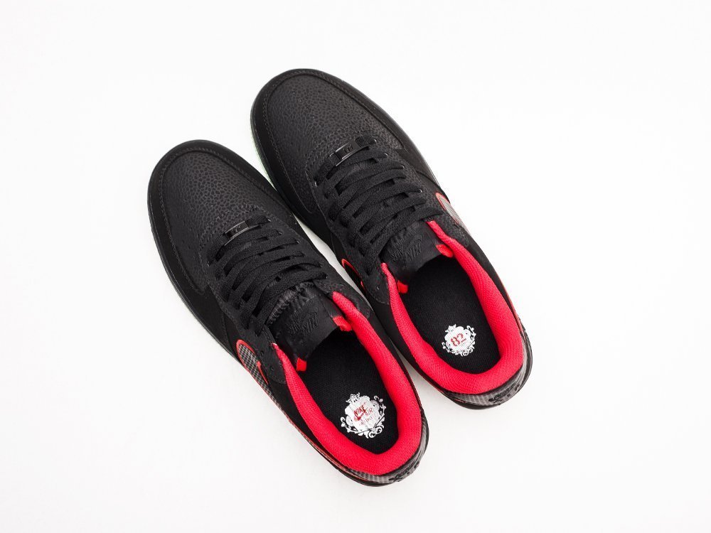 Nike Air Force 1 Low lthr black red KEDRED